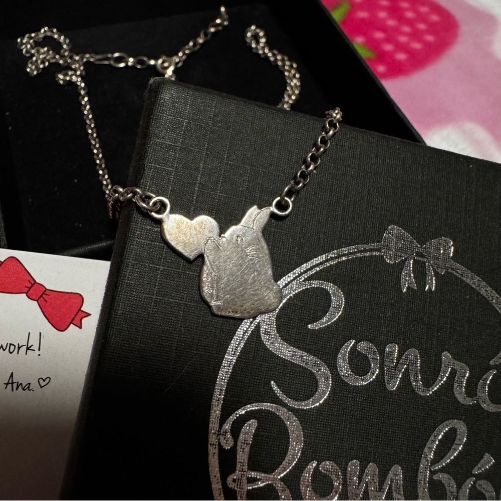 Studio Ghibli My Neighbor Totoro Sterling Silver 925 Heart Necklace Japan Anime